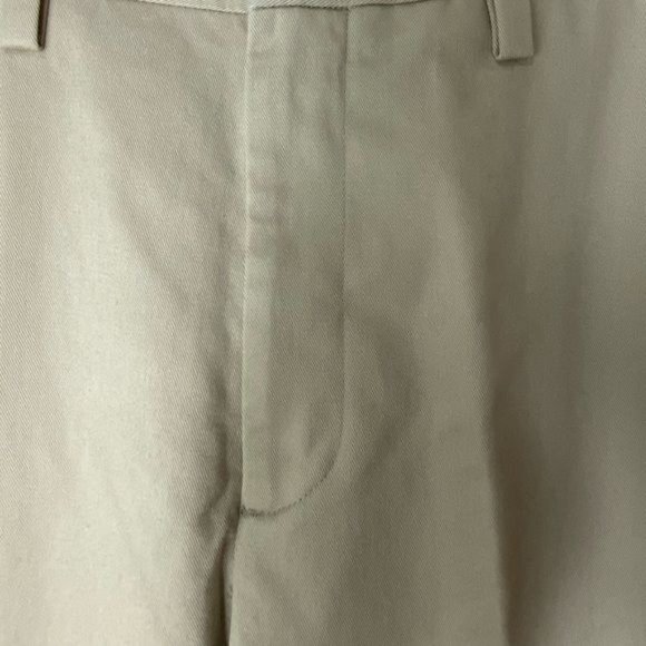Eddie Bauer men’s casual dress pants ruston fit flat front tan/cream size 33” - Picture 3 of 16